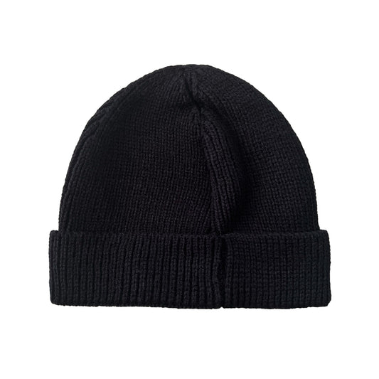 Black Ribbed Beanie