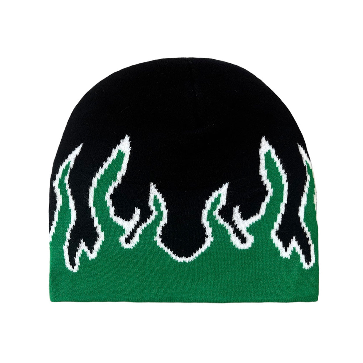 Green Flames Beanie