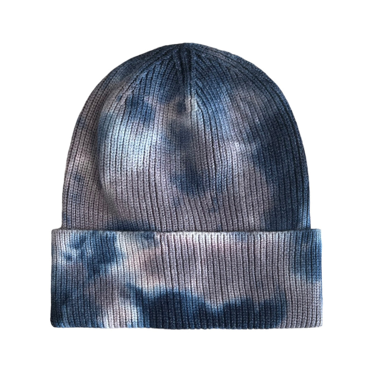 Grey/ blue Tie Dye Beanie