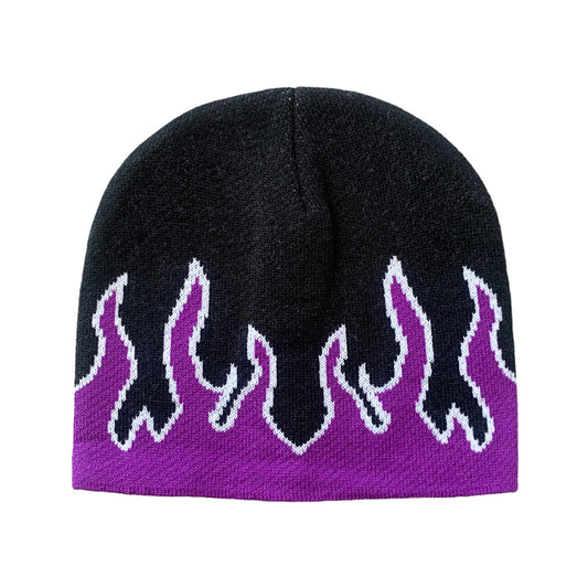 Purple Flames Beanie