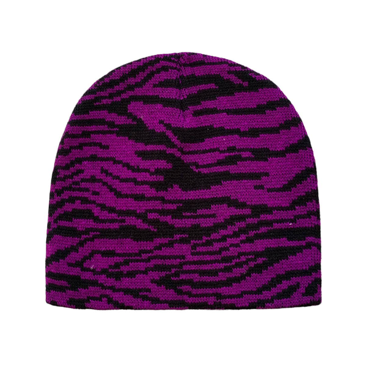 Purple Zebra Print Beanie