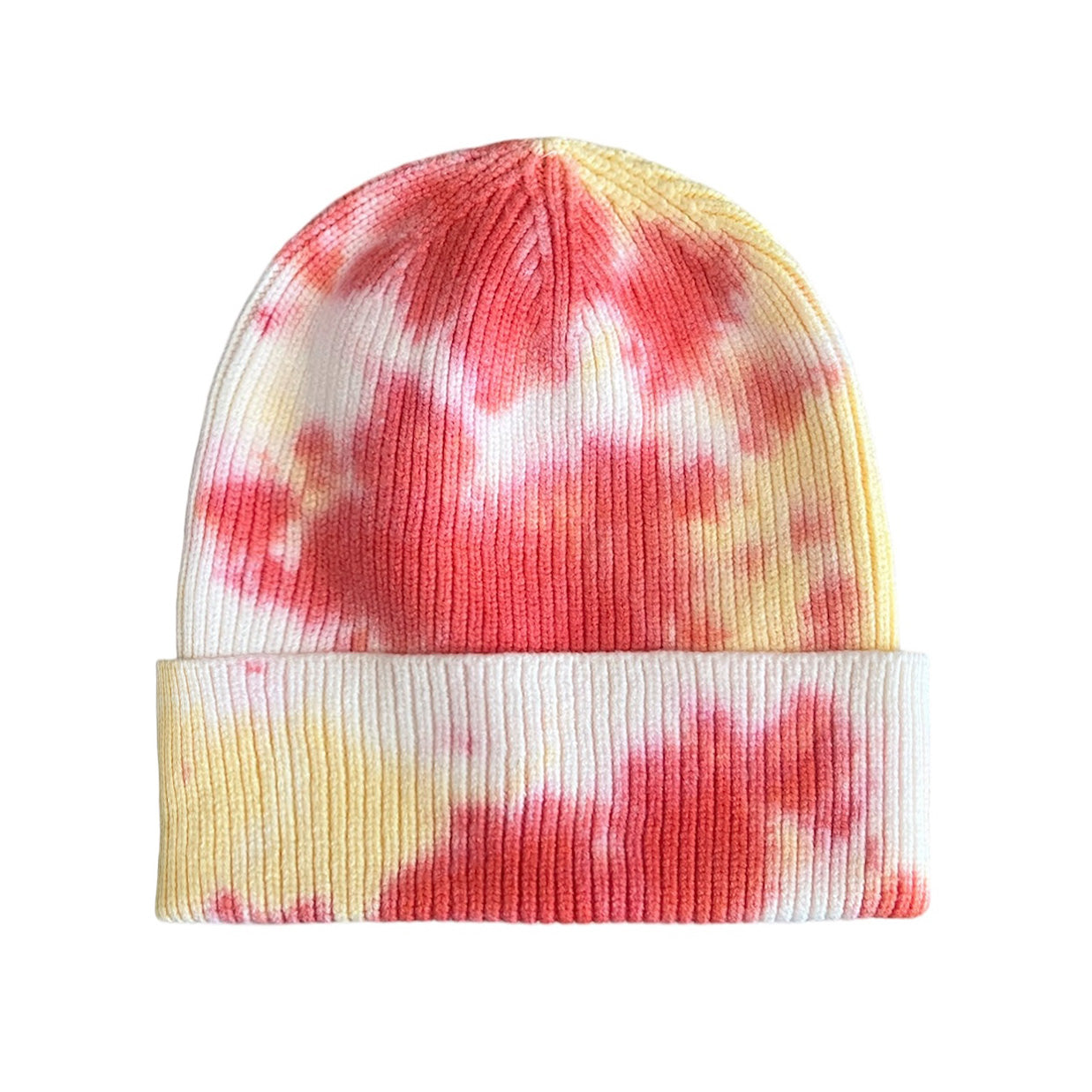 Pink/yellow Tie Dye Beanie