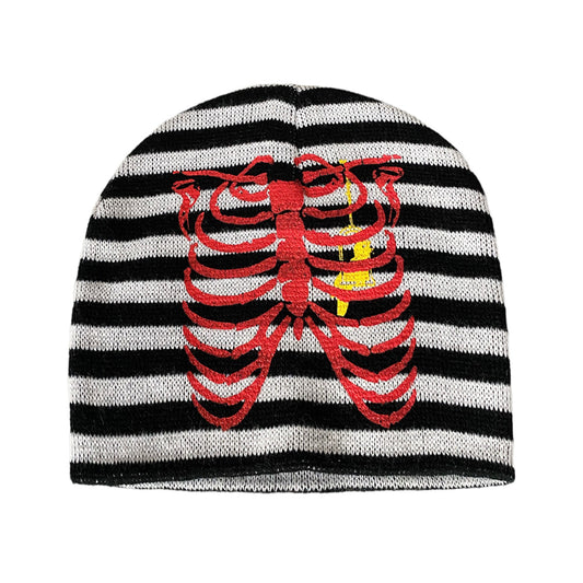 Striped Rib Cage Beanie