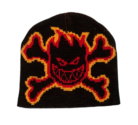 Flaming Crossbones Beanie