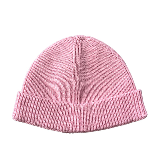 Pink Ribbed Beanie